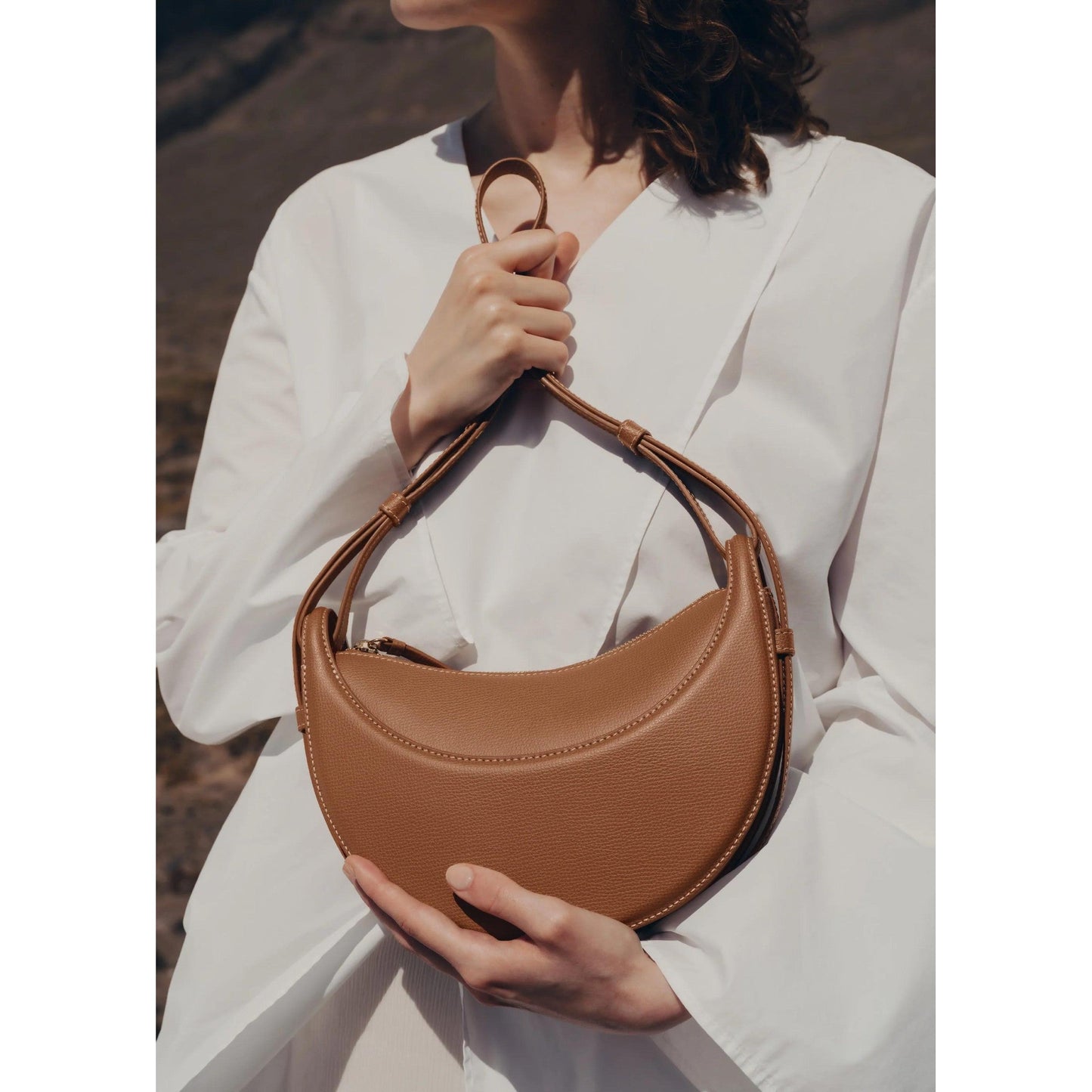 Genuine Calf Leather Cloud Bag for Women – Soft Shoulder Bag