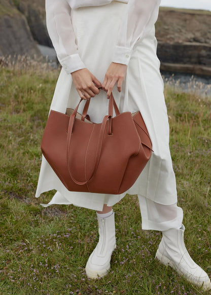 Genuine Italian Leather Handbag for Women – Large Shoulder Bag