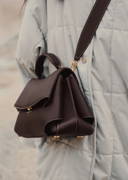 Genuine Leather Shoulder Bag for Women – Everyday Crossbody Bag