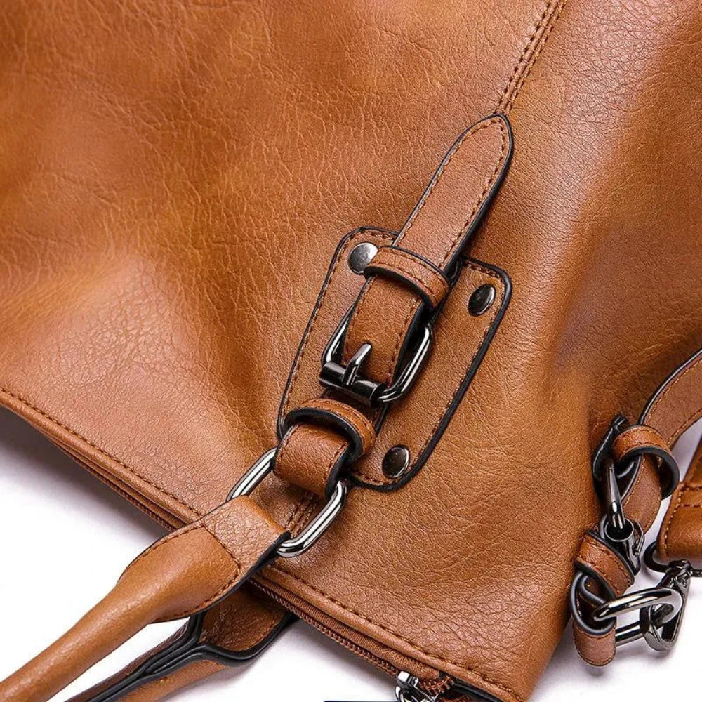 Genuine Leather Shoulder Bag for Women – Soft Everyday Handbag | Sienna