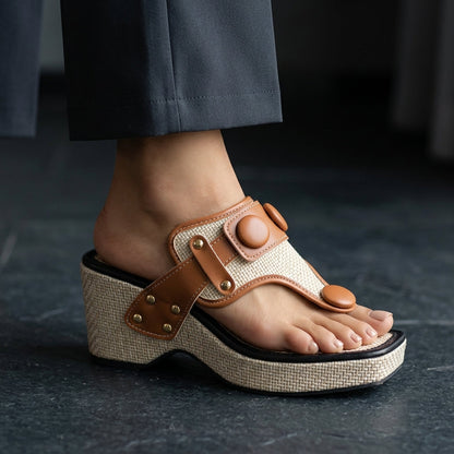 Elena Wedge Sandals