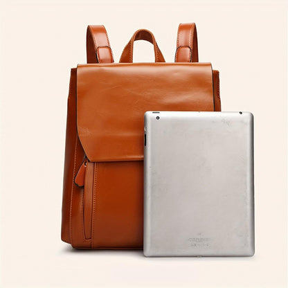 Genuine Leather Backpack for Women – Hands-Free Work Rucksack | Lina