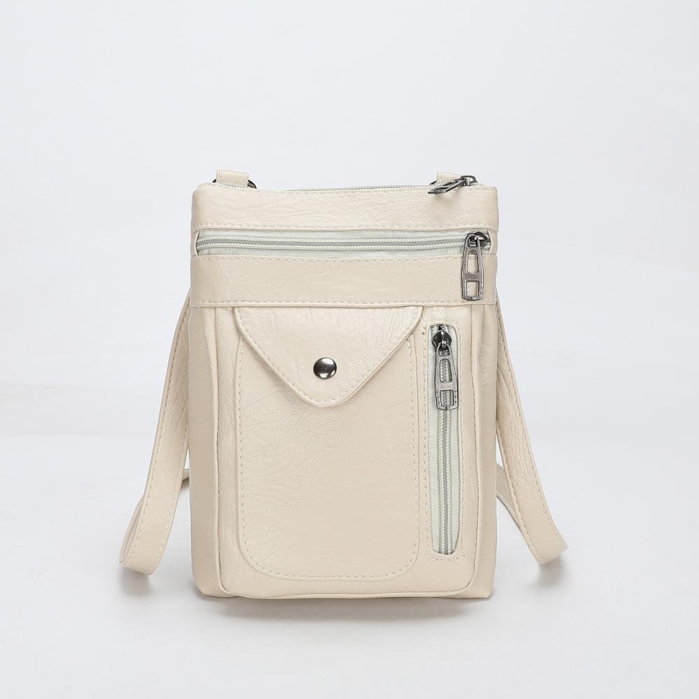 Genuine Leather Shoulder Bag for Women – Slim Vintage Handbag | Lina