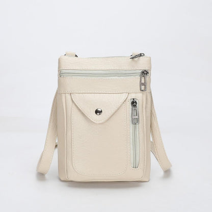 Genuine Leather Shoulder Bag for Women – Slim Vintage Handbag | Lina