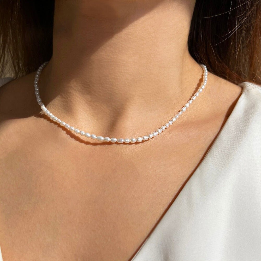 Amaya Pearl Choker – 18K Gold Freshwater Pearl Choker Necklace
