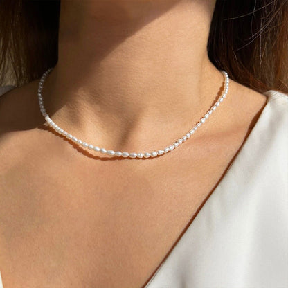 Amaya Pearl Choker – 18K Gold Freshwater Pearl Choker Necklace