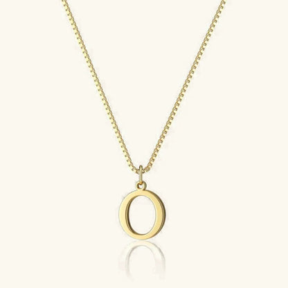 Amber Initial Necklace – 18K Gold Personalised Letter Necklace