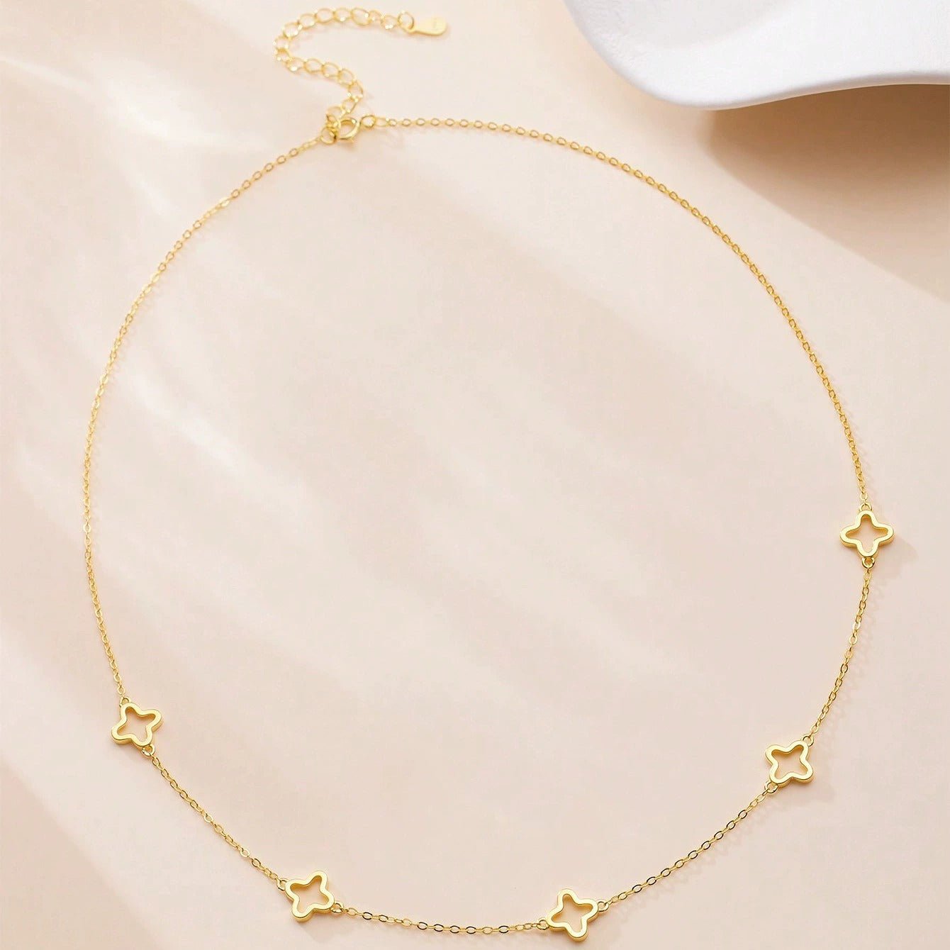 Anaïs Clover Necklace – 925 Sterling Silver Lucky Clover Necklace