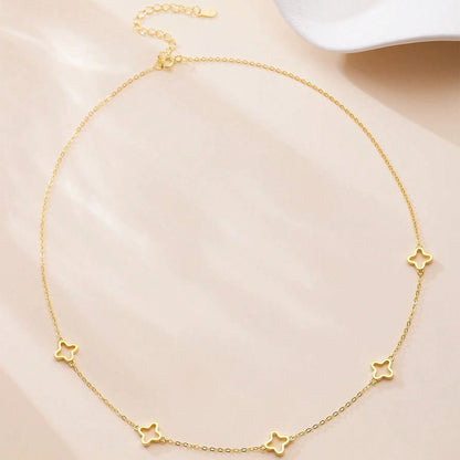 Anaïs Clover Necklace – 925 Sterling Silver Lucky Clover Necklace