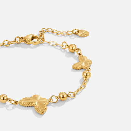 Ariana Butterfly Bracelet – 18K Gold Waterproof Minimal Charm Bracelet