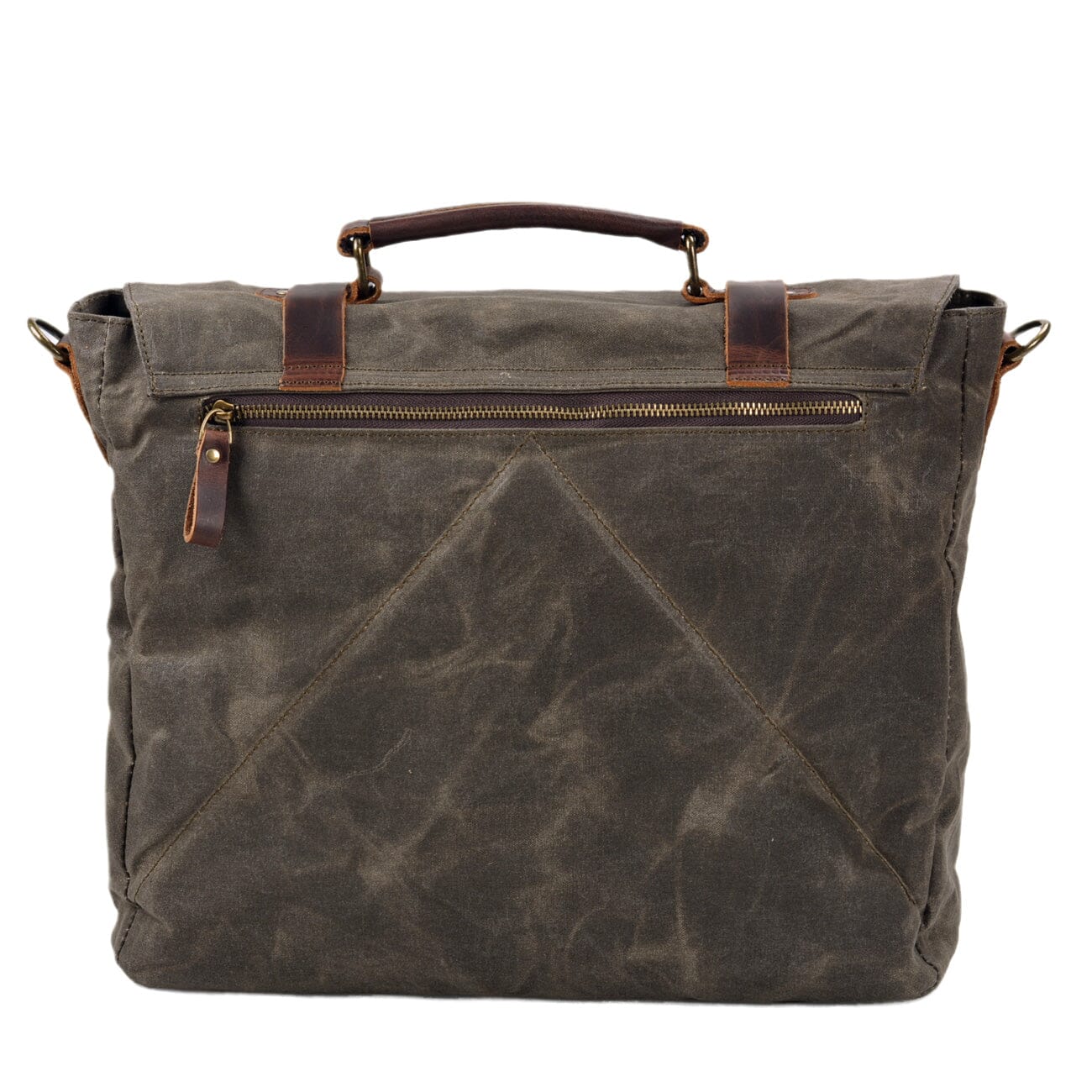 Waxed Canvas & Genuine Leather Messenger Bag – Men's Everyday Shoulder Bag | Ryan