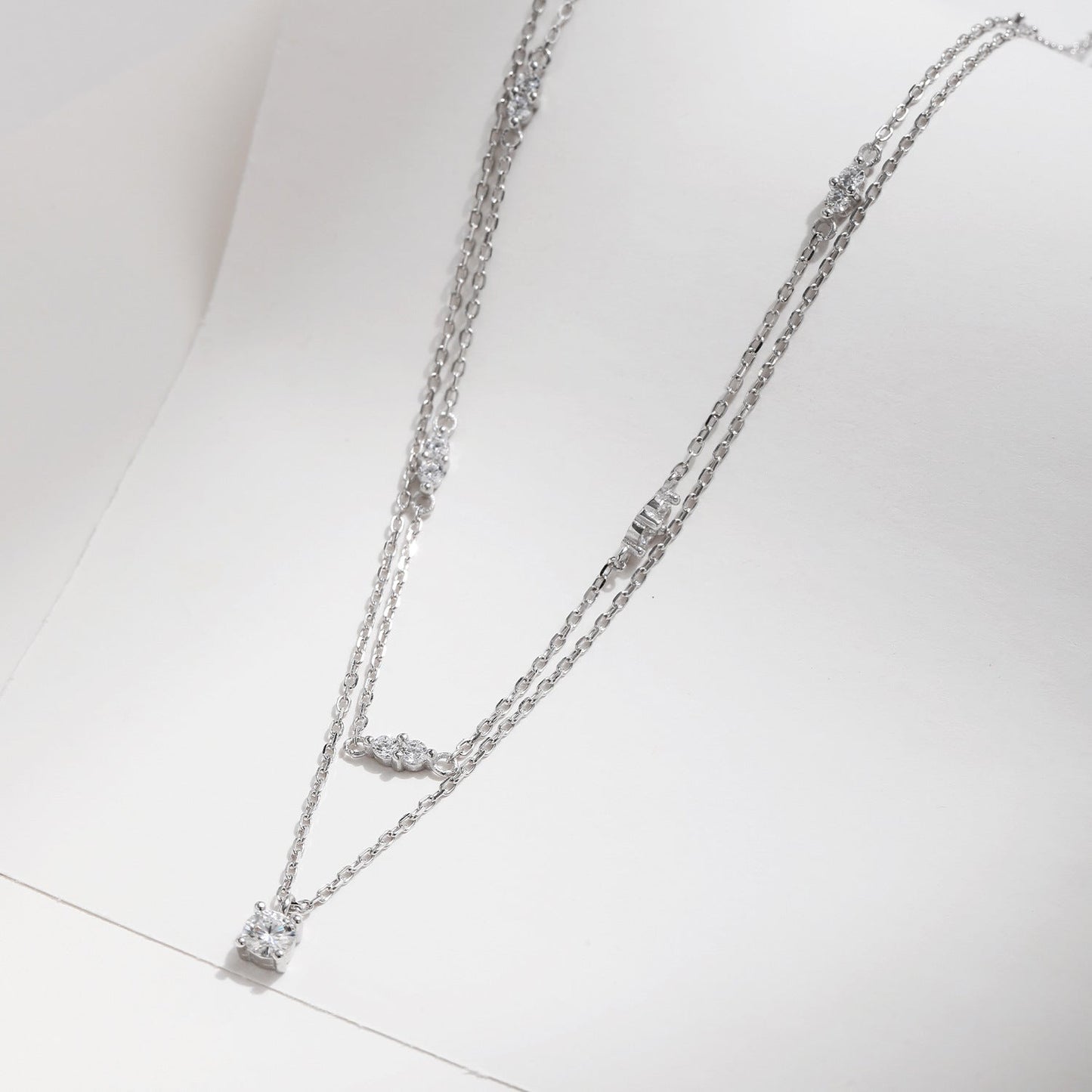 Aurelia Moissanite Necklace – Sterling Silver 0.30ct Pendant Necklace