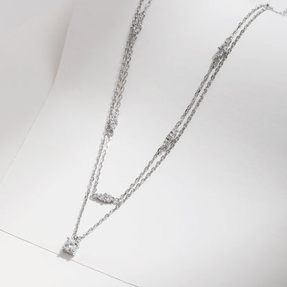 Aurelia Moissanite Necklace – Sterling Silver 0.30ct Pendant Necklace