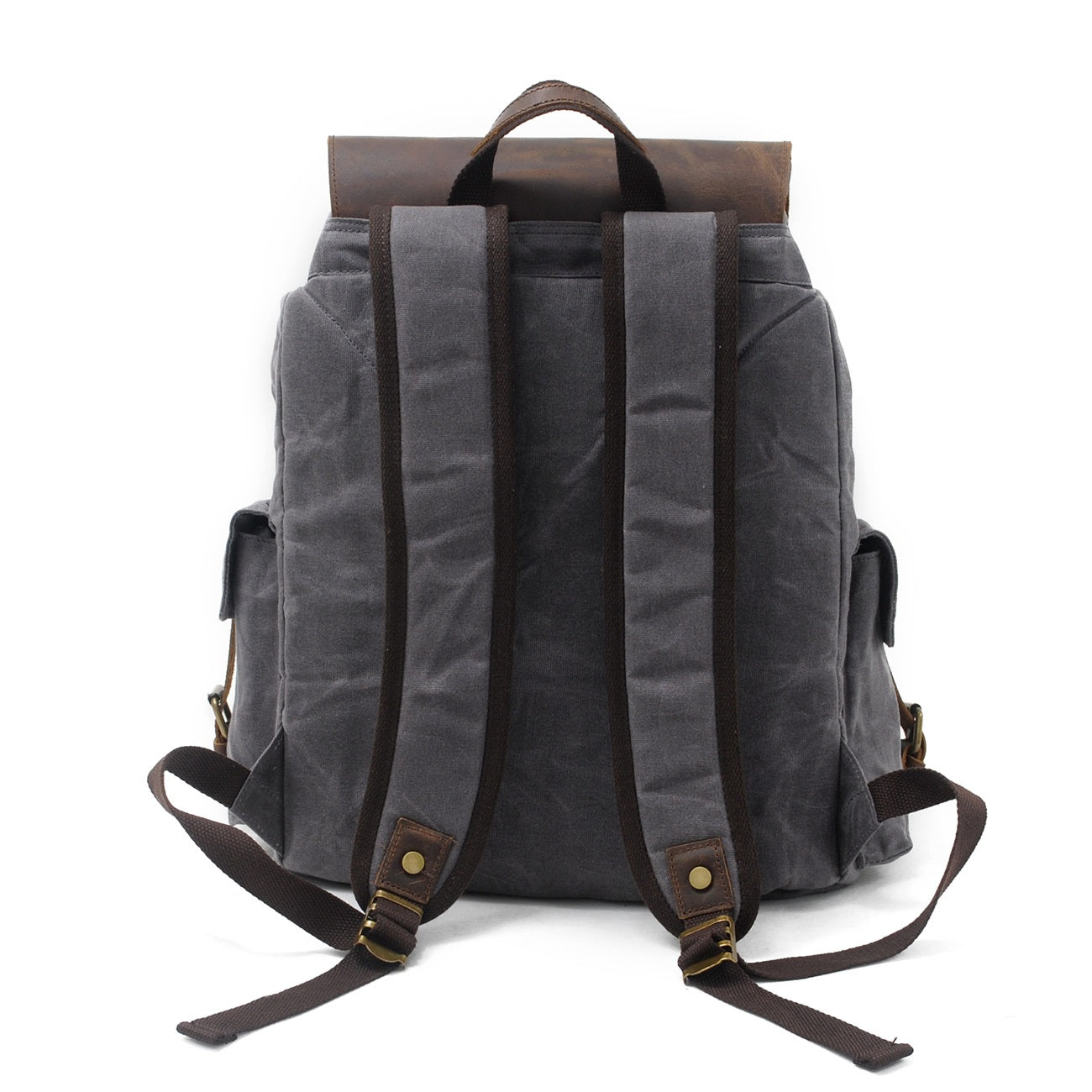 Waxed Canvas & Genuine Leather Backpack – 27L Vintage Rucksack | Jacob