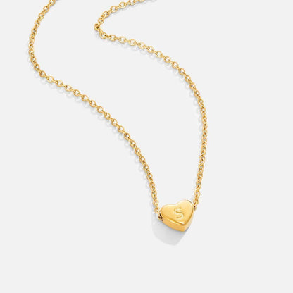 Bea Heart Necklace – 18K Gold Waterproof Heart Pendant Necklace