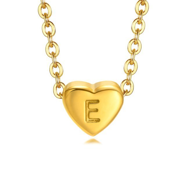 Bea Heart Necklace – 18K Gold Waterproof Heart Pendant Necklace