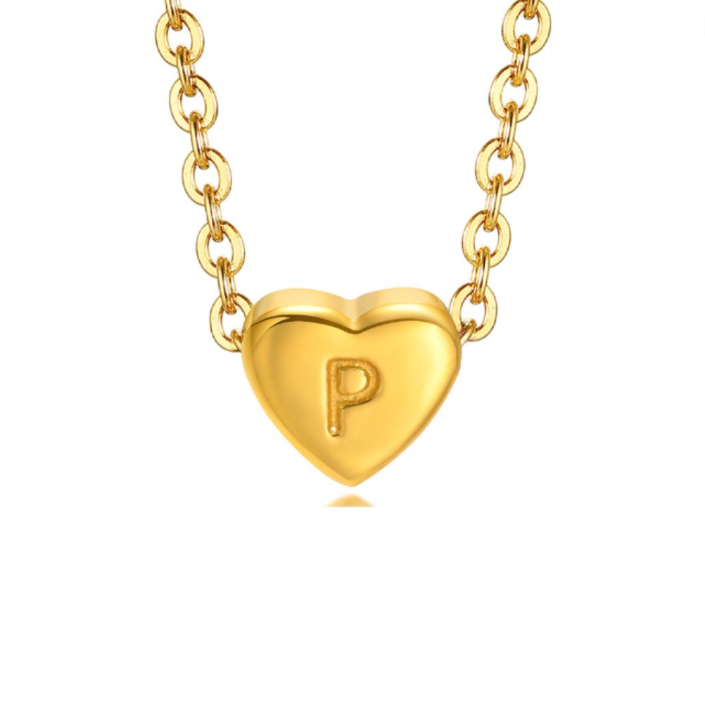 Bea Heart Necklace – 18K Gold Waterproof Heart Pendant Necklace