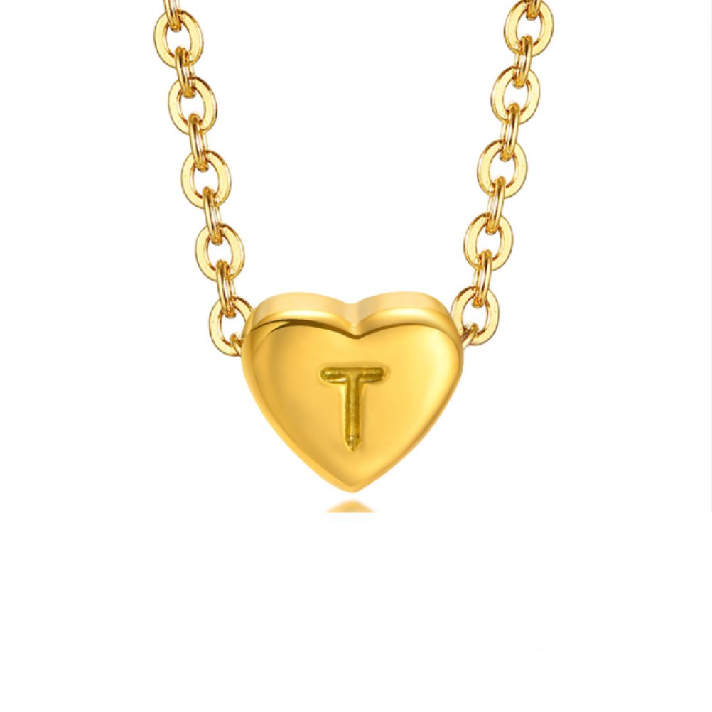 Bea Heart Necklace – 18K Gold Waterproof Heart Pendant Necklace