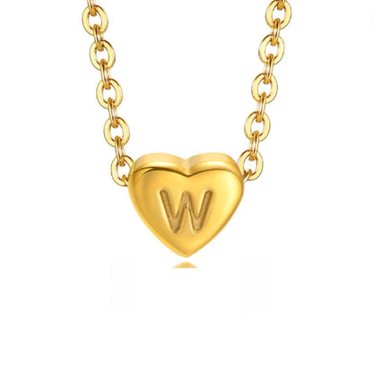 Bea Heart Necklace – 18K Gold Waterproof Heart Pendant Necklace