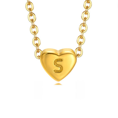 Bea Heart Necklace – 18K Gold Waterproof Heart Pendant Necklace