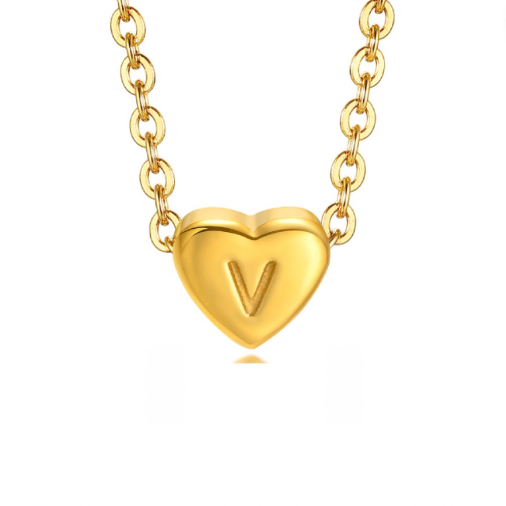 Bea Heart Necklace – 18K Gold Waterproof Heart Pendant Necklace