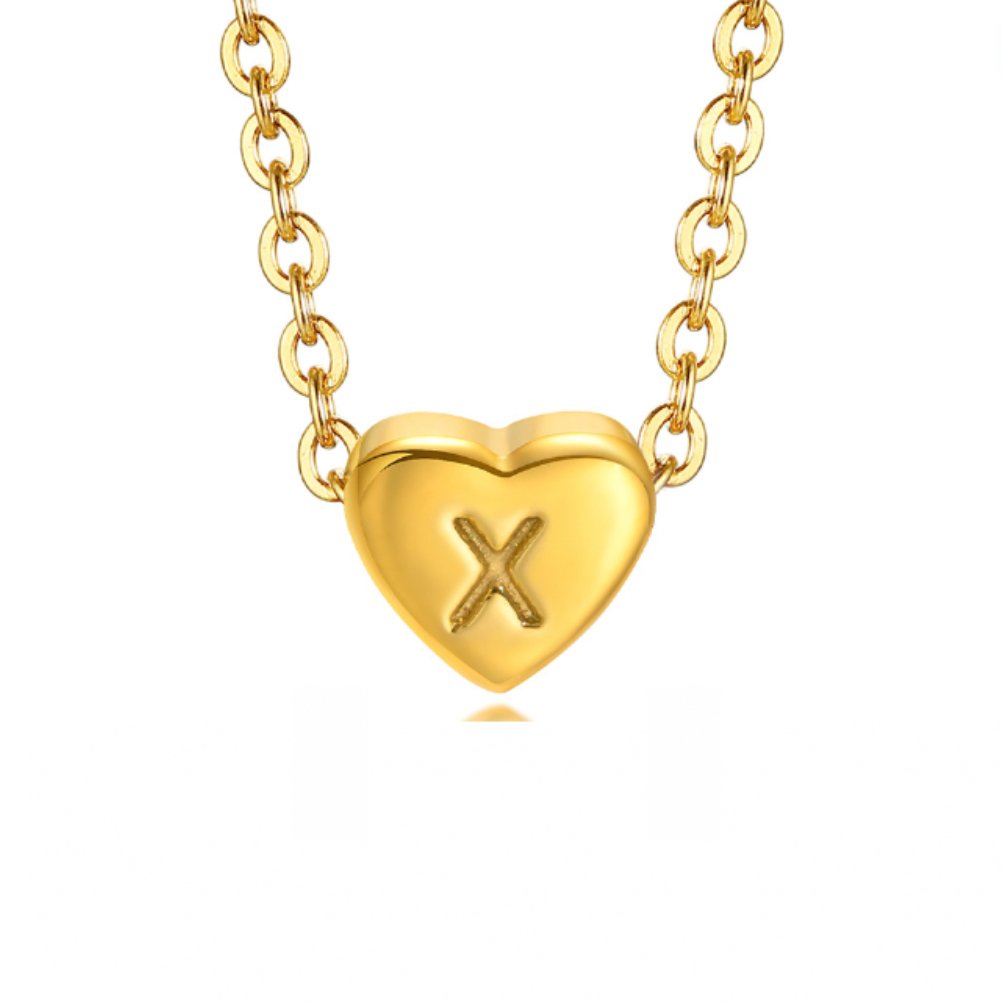 Bea Heart Necklace – 18K Gold Waterproof Heart Pendant Necklace