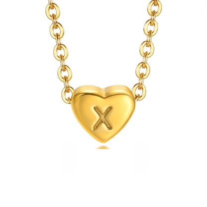 Bea Heart Necklace – 18K Gold Waterproof Heart Pendant Necklace