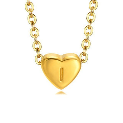 Bea Heart Necklace – 18K Gold Waterproof Heart Pendant Necklace