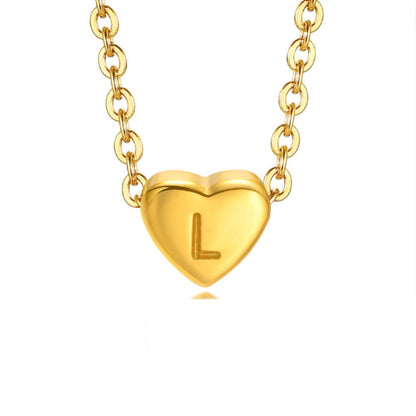 Bea Heart Necklace – 18K Gold Waterproof Heart Pendant Necklace