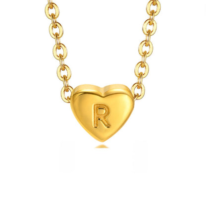 Bea Heart Necklace – 18K Gold Waterproof Heart Pendant Necklace