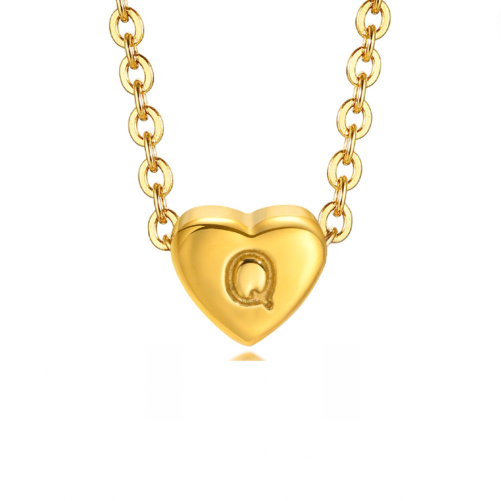Bea Heart Necklace – 18K Gold Waterproof Heart Pendant Necklace