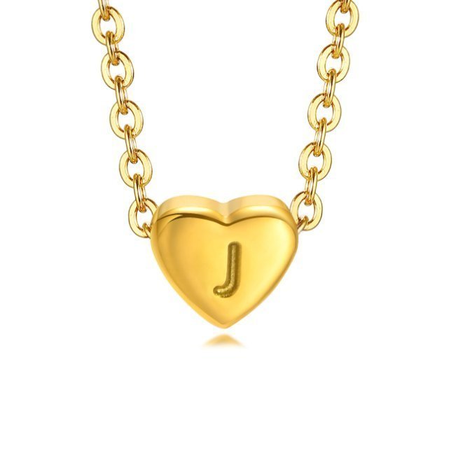 Bea Heart Necklace – 18K Gold Waterproof Heart Pendant Necklace