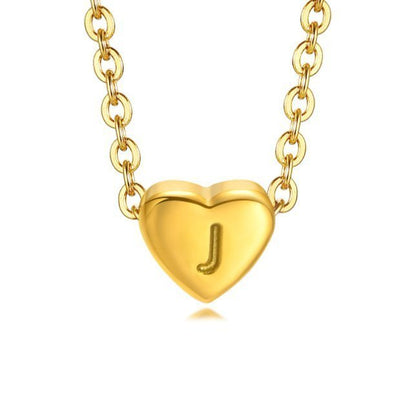 Bea Heart Necklace – 18K Gold Waterproof Heart Pendant Necklace