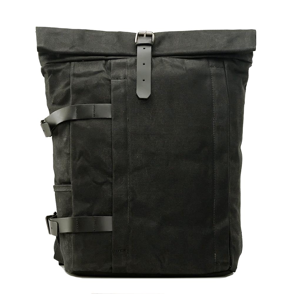 Anti-Theft Waxed Canvas & Genuine Leather Backpack – 20L Roll-Top Rucksack | Peter