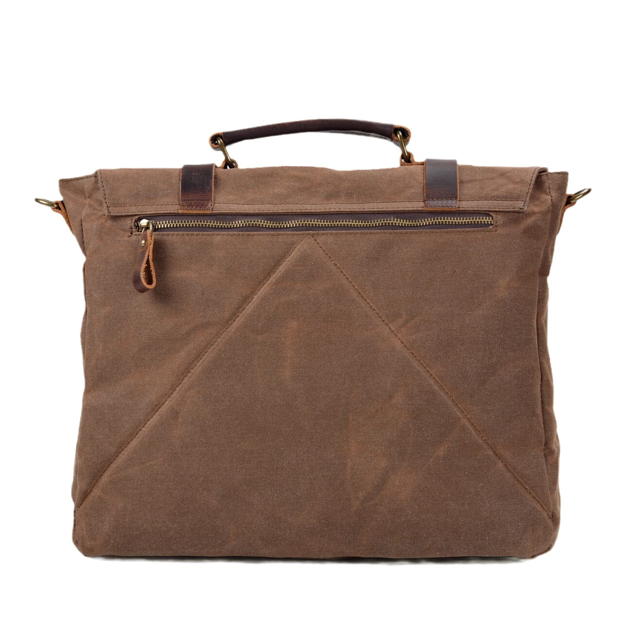 Waxed Canvas & Genuine Leather Messenger Bag – Men's Everyday Shoulder Bag | Ryan
