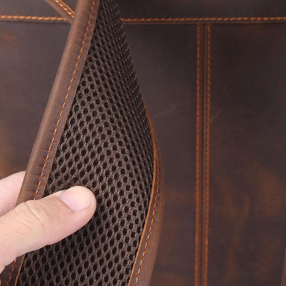 Genuine Leather Travel Backpack – Retro Vintage Rucksack