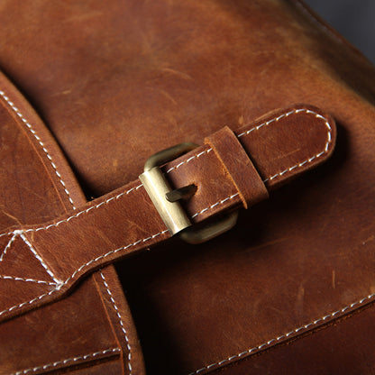 Genuine Leather Backpack – Vintage Rucksack for Men & Women | Jeffrey