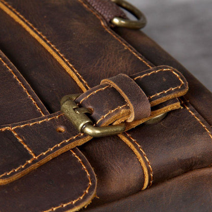 Genuine Leather Backpack – Premium Tan Vintage Rucksack | Jason