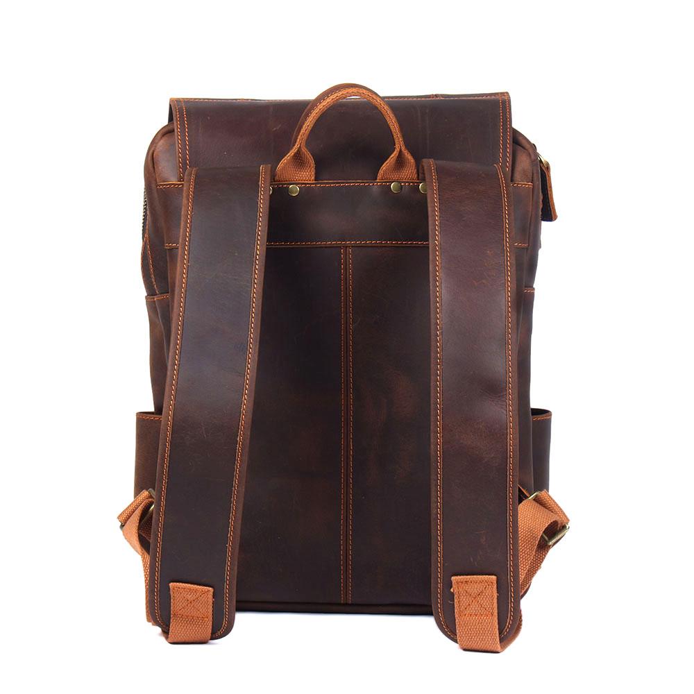 Genuine Leather Travel Backpack – Retro Vintage Rucksack | Robert