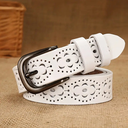 Genuine Leather Belt for Women – Classic Everyday Ladies Belt