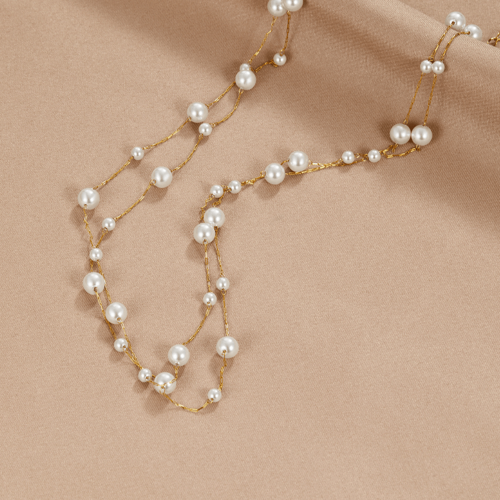 Calla Pearl Necklace – 18K Gold Layered Freshwater Pearl Necklace