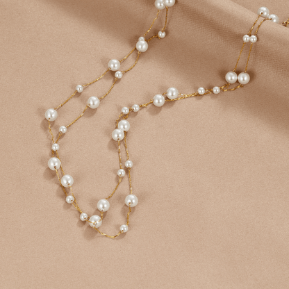 Calla Pearl Necklace – 18K Gold Layered Freshwater Pearl Necklace