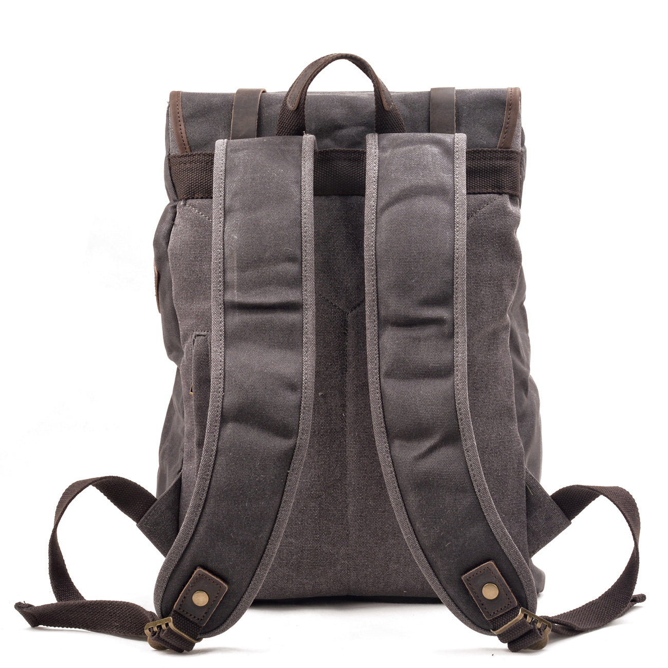 Waxed Canvas & Genuine Leather Travel Backpack – Vintage Rucksack | Marcus