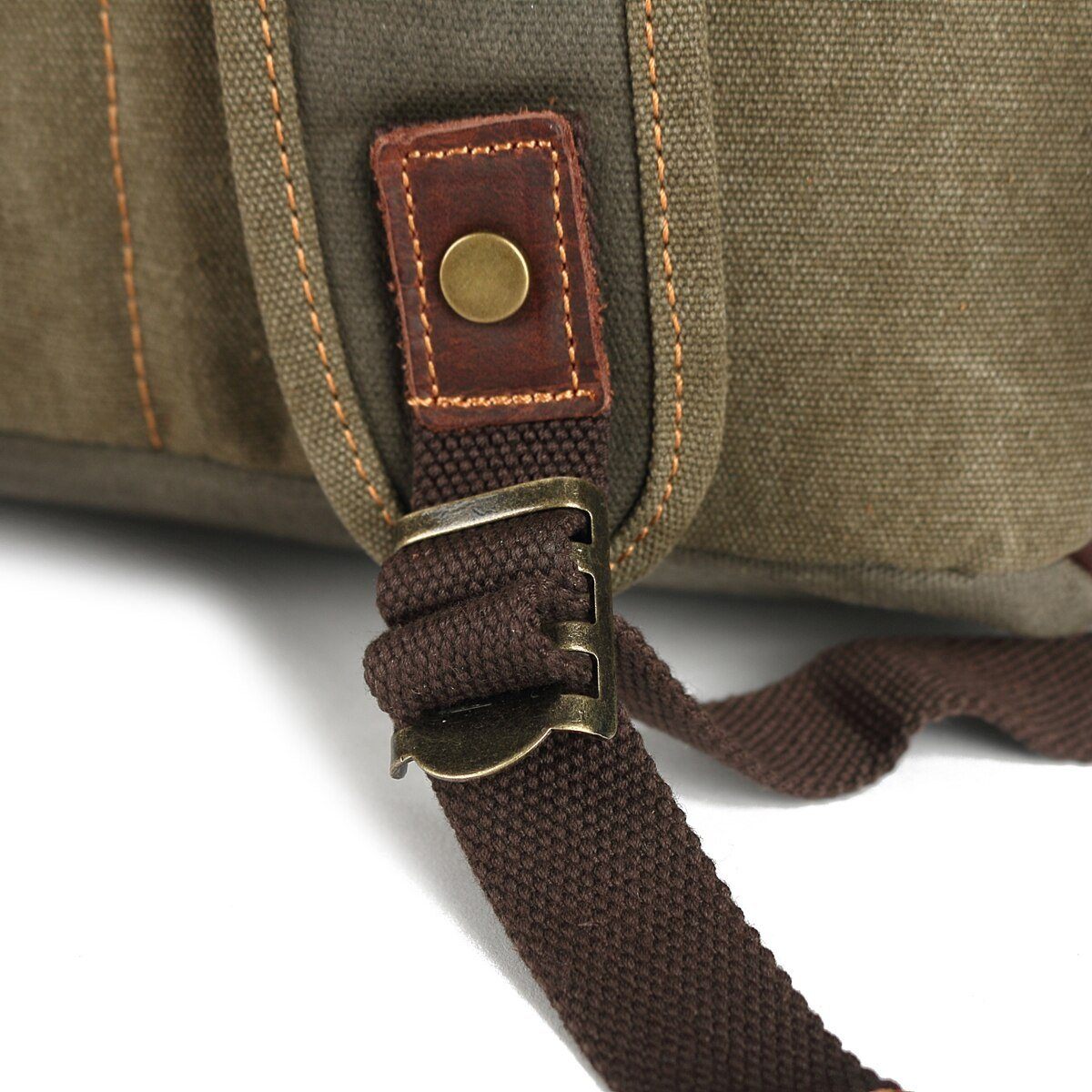 Waxed Canvas & Genuine Leather Hiking Backpack – 18L Rucksack | John