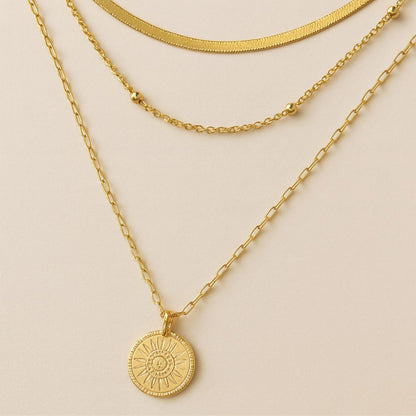 Vintage Gold Plated Layered Necklace – Understated Everyday Shine
