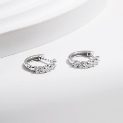 Clara Silver Hoop Earrings