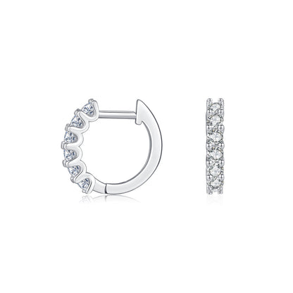 Clara Silver Hoop Earrings