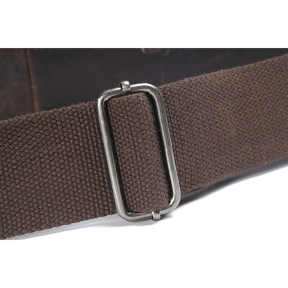 Waxed Canvas & Genuine Leather Travel Bag – 38L Duffle Weekender