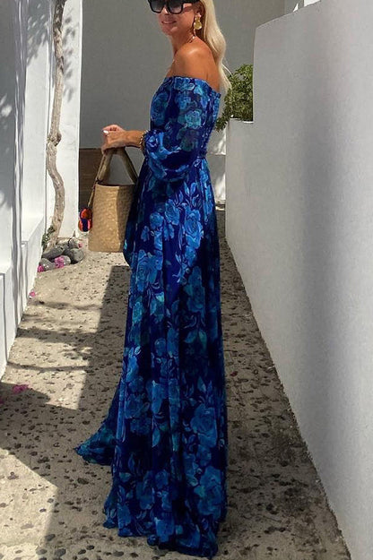 Luna | Long Dress with Floral Print