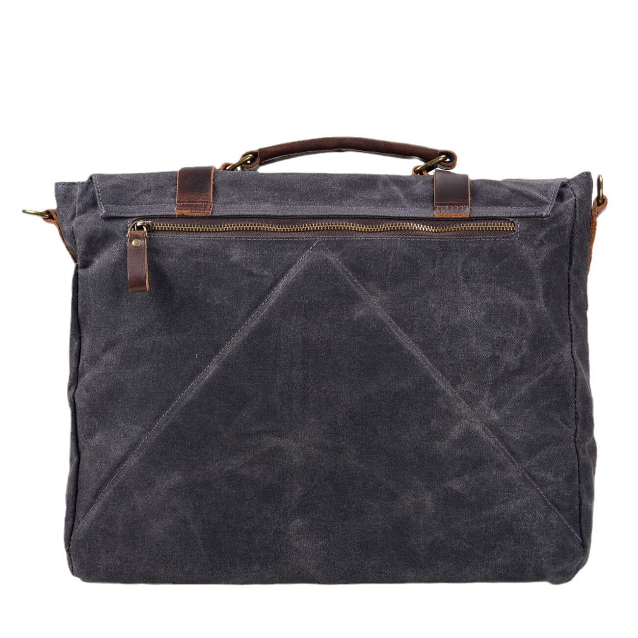 Waxed Canvas & Genuine Leather Messenger Bag – Men's Everyday Shoulder Bag | Ryan